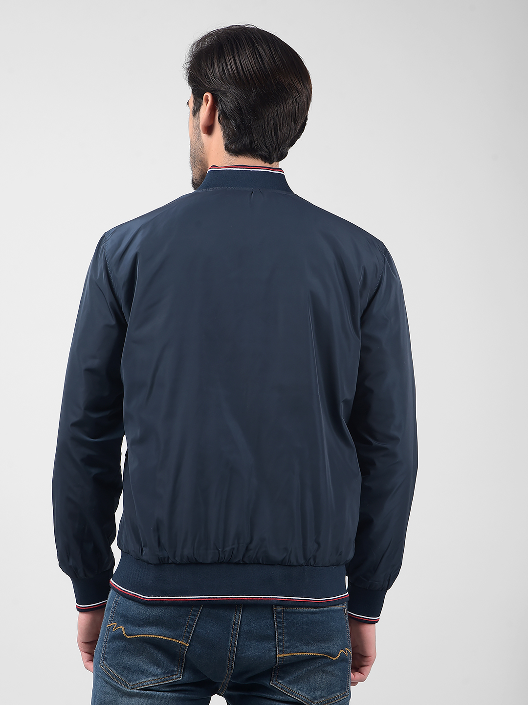 Numero Uno Men Striped Blue Jacket